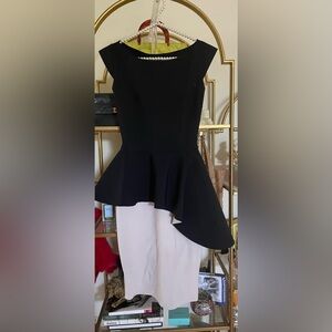 Chiara Boni La Petite Robe Etheline Cap-Sleeve Peplum Dress